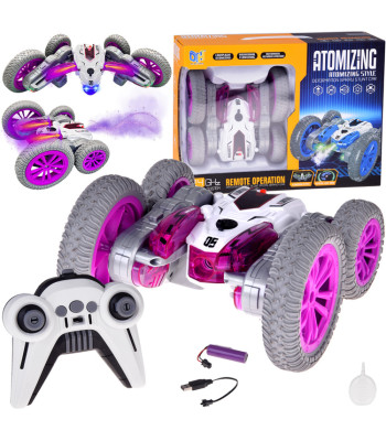 Tālvadības superātrs Stunt automobilis ar ūdens tvaiku un gaismām RC0729