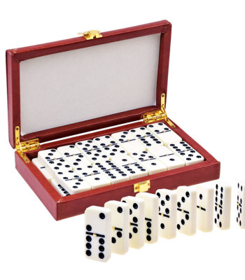 Loģiskā spēle DOMINO elegantā kastē GR0335