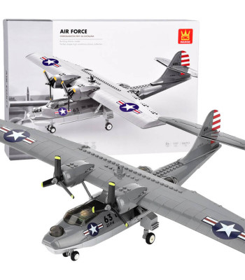 Tehniskie konstruktora klucīši kaujas lidmašīnas būvēšanai, 364 elementi, PBY-5A Catalina, ZA5322