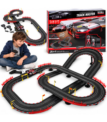 Elektriska sacīkšu trase Audi R8 LMS GT3 EVO II Track Master, 2 automašīnas, 525 cm, 1:43, RC0776