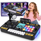 Interaktīvs DJ mikseris bērniem ar mikrofonu un apgaismojumu ZA6303