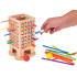 Koka veiklības spēle – tornis, bumbiņas, kociņi, tārpiņi, 5 vienā ZA6569