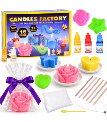 DIY sveču izgatavošanas komplekts Candles Factory – smaržīgas un krāsainas ZA6579