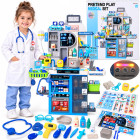 Bērnu ārsta rotaļu komplekts – medicīnas centrs ar ārsta kabinetu, 92 detaļas, 88 × 67 × 21 cm, ZA6582