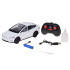 Tālvadības metāla automašīna ar LED apgaismojumu un dūmu efektu, balta – Tesla Model X RC0772, 1:22