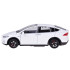 Tālvadības metāla automašīna ar LED apgaismojumu un dūmu efektu, balta – Tesla Model X RC0772, 1:22
