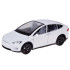 Tālvadības metāla automašīna ar LED apgaismojumu un dūmu efektu, balta – Tesla Model X RC0772, 1:22