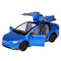 Radiovadāms metāla automobilis ar LED apgaismojumu un dūmu efektu, Tesla Model X RC0772, 1:22