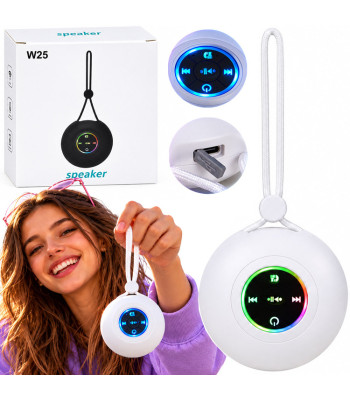 Pārnēsājams bezvadu Bluetooth skaļrunis ar piekaramo cilpu un RGB apgaismojumu IN0195