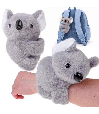 Mīksta, elastīga plīša aproce – pelēka koala ZA6260