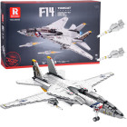 Tehniskie konstruktoru klucīši — amerikāņu iznīcinātājs F-14 Tomcat, 1443 detaļas, ZA5301