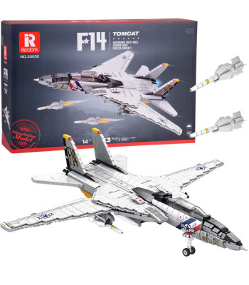 Tehniskie konstruktoru klucīši — amerikāņu iznīcinātājs F-14 Tomcat, 1443 detaļas, ZA5301