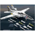 Tehniskie konstruktoru klucīši — amerikāņu iznīcinātājs F-14 Tomcat, 1443 detaļas, ZA5301