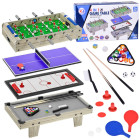 Spēļu galds galda futbolam, gaisa hokejam, galda tenisam un biljardam, 4 vienā, GR0770