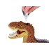 Ar žestiem vadāms tālvadības dinozaurs T-rex ar RC pulti, 2 vienā, rūc un spīd, RC0625 BR