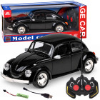 Tālvadības retro automašīna Garbus, melna, 1:16, 27 MHz, RC0759