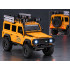 Tālvadības apvidus auto Land Rover Defender 110, 4WD, dzeltenā krāsā, 1:18, MN-111, RC0762