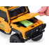 Tālvadības apvidus auto Land Rover Defender 110, 4WD, dzeltenā krāsā, 1:18, MN-111, RC0762