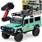 Tālvadības apvidus auto Land Rover Defender 110, zaļš, 4WD, MN-111, RC0762, 1:18
