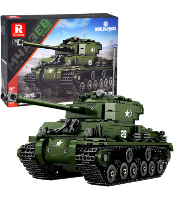 Reobrix licencēts klucīšu komplekts — Sherman M4A3E8 tanks, 839 detaļas, ZA5806