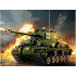 Reobrix licencēts klucīšu komplekts — Sherman M4A3E8 tanks, 839 detaļas, ZA5806