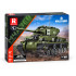 Reobrix licencēts klucīšu komplekts — Sherman M4A3E8 tanks, 839 detaļas, ZA5806