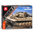 Konstruktoru kluči — vācu tanks no World of Tanks, Reobrix, TIGER I, ZA5807, 1140 detaļas, mērogs 1:28, 28,9 × 10,8 × 13 cm