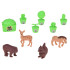 Leļļu māja-villa LED ar slidkalniņu, mēbelēm un figūriņām, 250 elementi, ZA6562