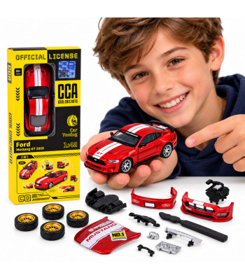 Licencēts metāla automodelis ar tūninga komplektu, Ford Mustang GT 2018, 1:42