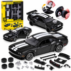 Licencēts metāla auto ar tūninga komplektu, melnā krāsā, Dodge Challenger SRT Hellcat 2022, 1:36