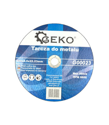 Griešanas disks metālam GEKO (25/50/100) 230x2,0