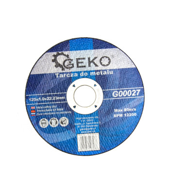Griešanas disks metālam GEKO (10/50/400) 125x1.0