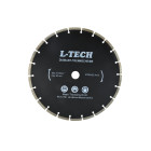 Melns dimanta segmentu disks betonam, akmenim un cietiem būvmateriāliem L-TECH (10) 300x8x25,4mm