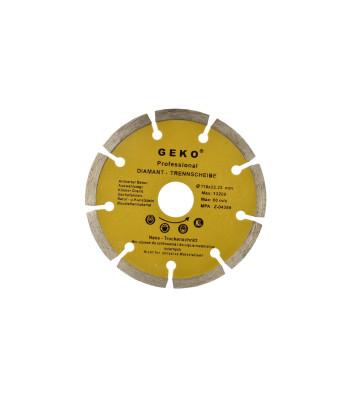 Segmentēts dimanta disks GEKO (100), 115 mm