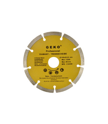 Segmentēts dimanta griešanas disks GEKO (100), 125 mm