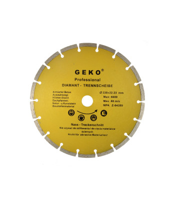 Segmentēts dimanta disks GEKO (25) – 230 mm
