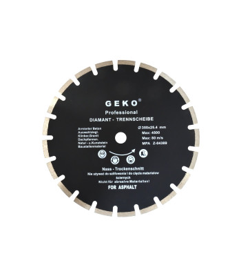 Dimanta griešanas disks asfaltam GEKO (10) 350x25,4mm