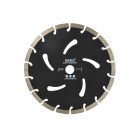 Segmentēts dimanta griešanas disks, melns, GEKO (25), 230x22,2x10mm