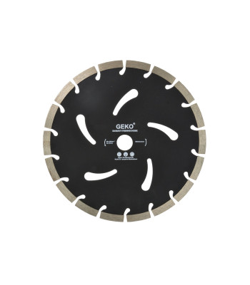 Segmentēts dimanta griešanas disks, melns, GEKO (25), 230x22,2x10mm