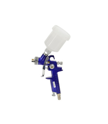 Mini HVLP krāsošanas pistole ar plastmasas tvertni 125 ml, 0,8 mm, 20/40
