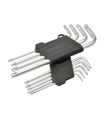 TORX atslēgu komplekts, 9 elementi, T10–T50, 190mm (10/40)