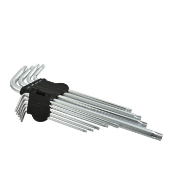 Torx atslēgu komplekts GEKO, 9 elementi, T15–T55, 260 mm