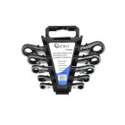 Gredzenatslēgu komplekts ar sprūdratu, CrV, 5 gab., 6-22mm (5/20)