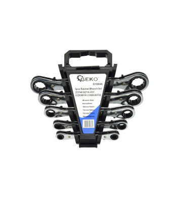 Gredzenatslēgu komplekts ar sprūdratu, CrV, 5 gab., 6-22mm (5/20)