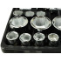 Sešstūru uzmavu atslēgu komplekts GEKO, 26 elementi, 3/4", 1", 21–65 mm