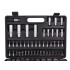 Uzgaļu atslēgu komplekts, 94 elementi, tips H (4), 1/4", 1/2"