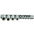 Torx galviņu komplekts uz metāla sliedes GEKO, E4–E16, 1/4&1/2", 9 gab.