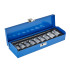 TORX galviņu komplekts GEKO, 9 gab., metāla koferis, E10–E24, 1/2"