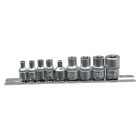 Torx galviņu komplekts GEKO, 9 gab. (50), E5–E16, 1/4 un 3/8
