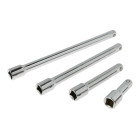 Pagarinātāju komplekts GEKO, 4 elementi (20), 1/2", 3", 5", 8", 10"